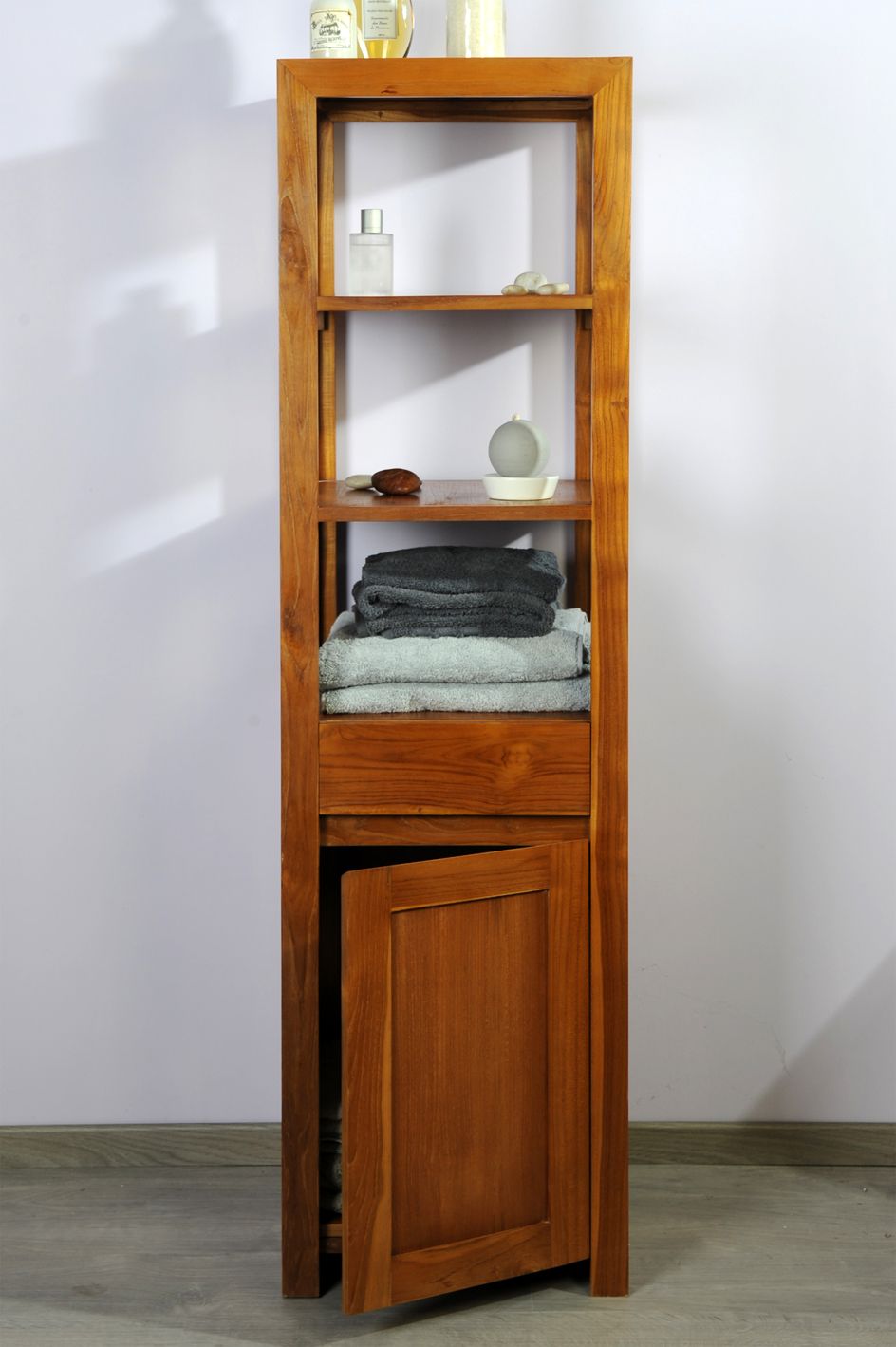 Saniteck france Colonne Teck Grey Naturel
