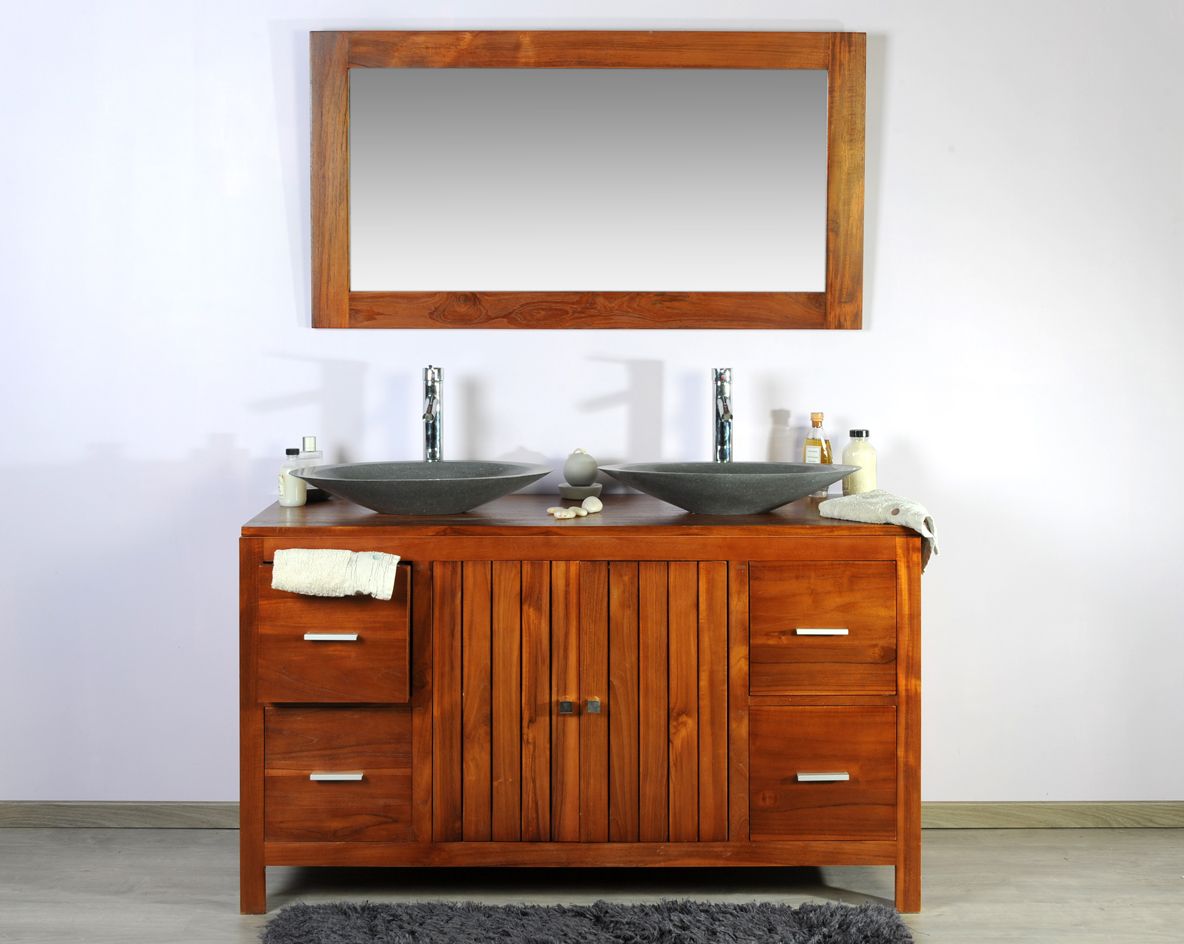 Meuble Teck Salle De Bain 140 Baggi