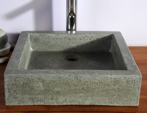 Timbre/vasque de salle de bain gris