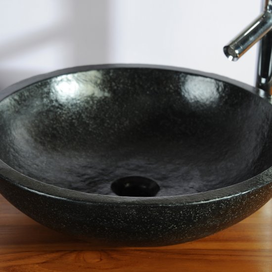 Vasque ronde noire