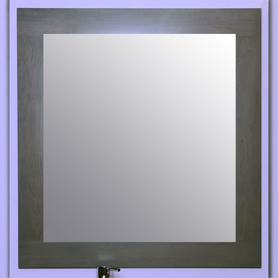 Miroir en teck 90 grey