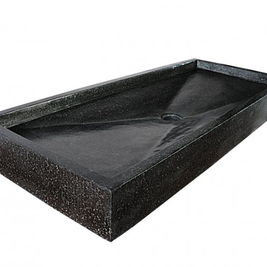 Grand plan vasque noir