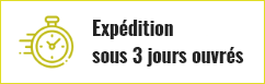 Expédition gratuite sous 3 jours ouvrés